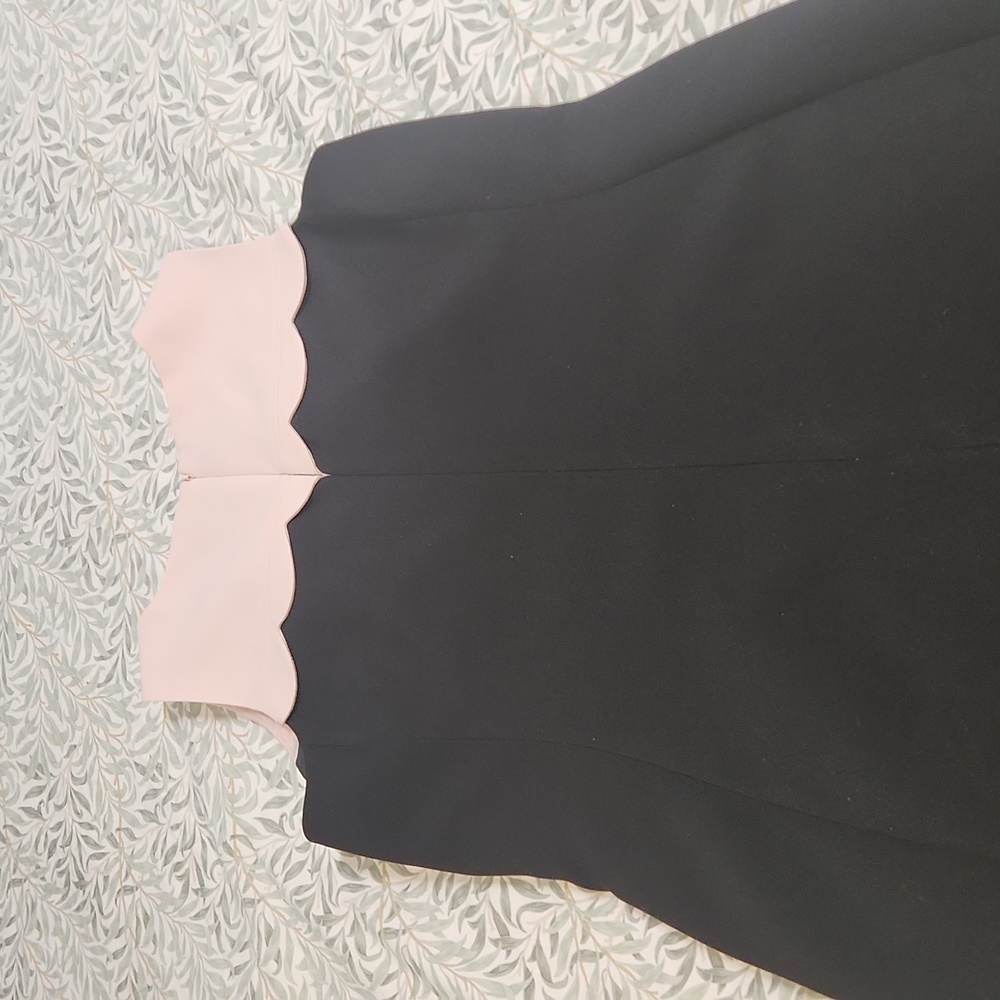 Nine West LBD with pink scallop collar, size 10 - Picture 4 of 4